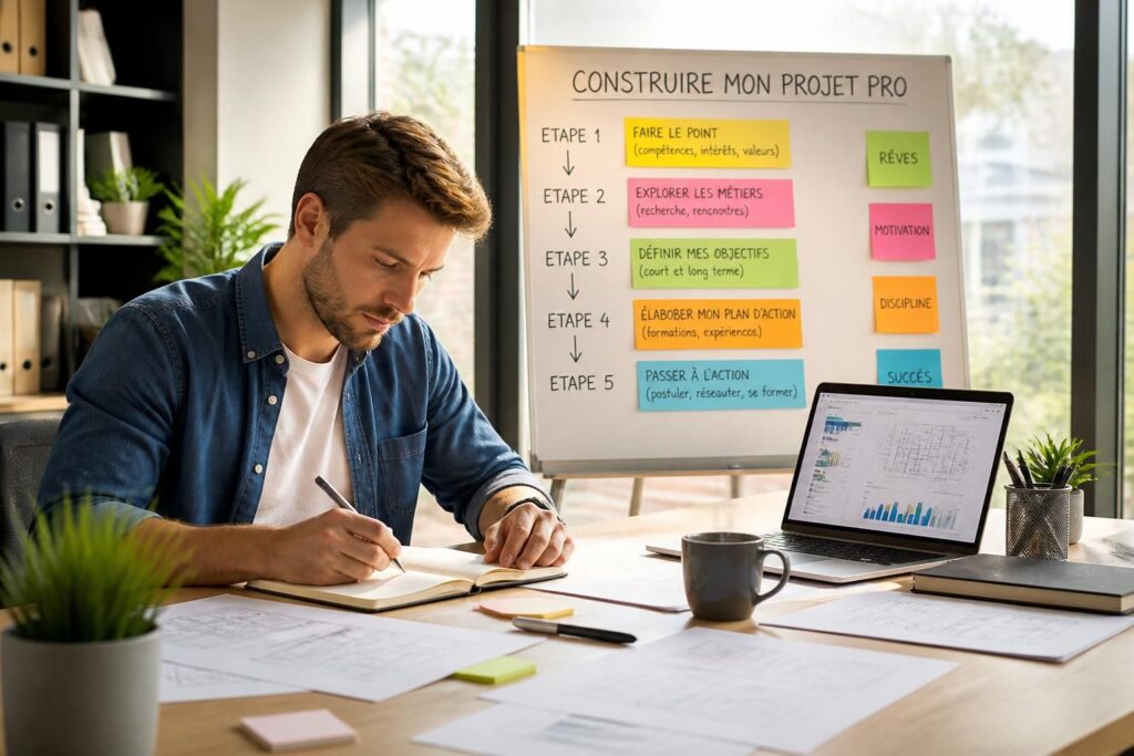 Construire son projet professionnel : la méthode d&rsquo;orientation pas à pas