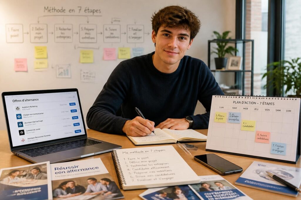 Trouver son entreprise en alternance : la méthode en 7 étapes