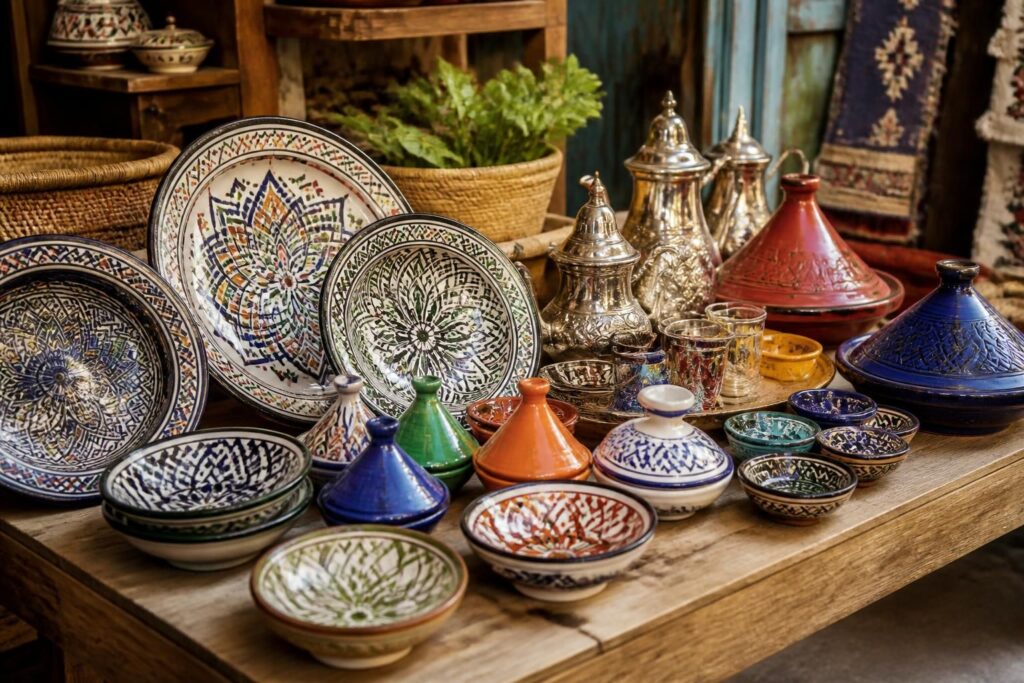 Vaisselle marocaine pas cher : où trouver des assiettes et accessoires orientaux à prix doux